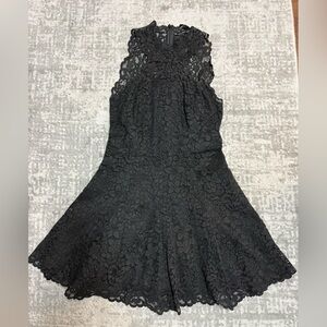 & Other Stories Black Lace Detail Dress